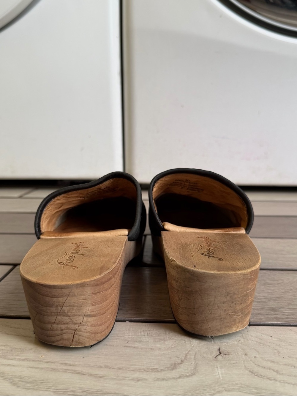Free People Carver Soft Leather Wooden Clogs/Mules - Picture 12 of 12